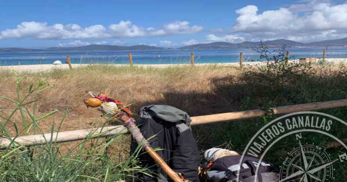 Galician beaches near the Way of St. James