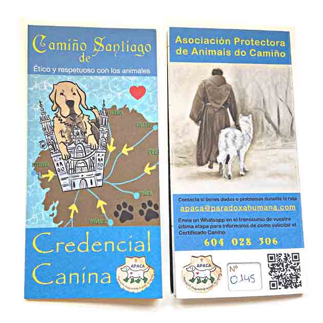 credentialcanina1 The Way of Saint James with dogs and the canine Compostela