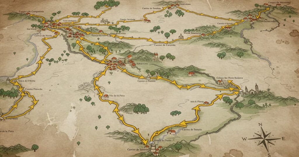 Por qué las flechas amarillas se convirtieron en símbolo del Camino